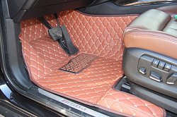 Mitsubishi ASX (2010+)  3D кожа Коричневый, цвет Коричневый